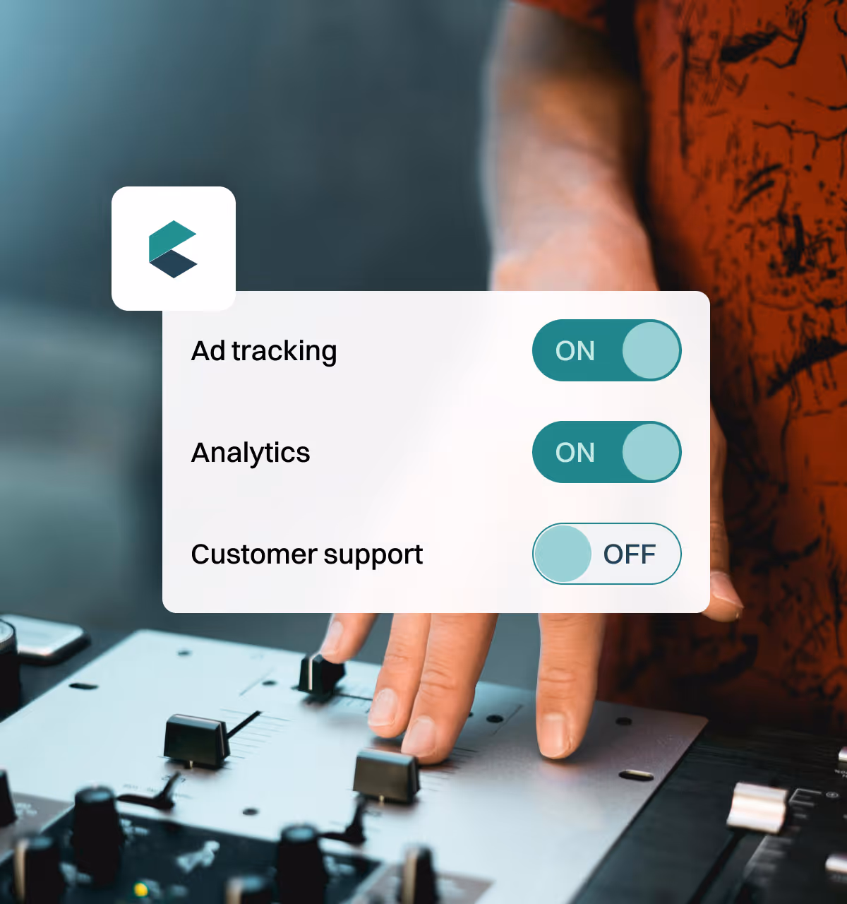 Checkify integration panel showing Ad tracking and Analytics enabled with Customer support toggle for integrations.