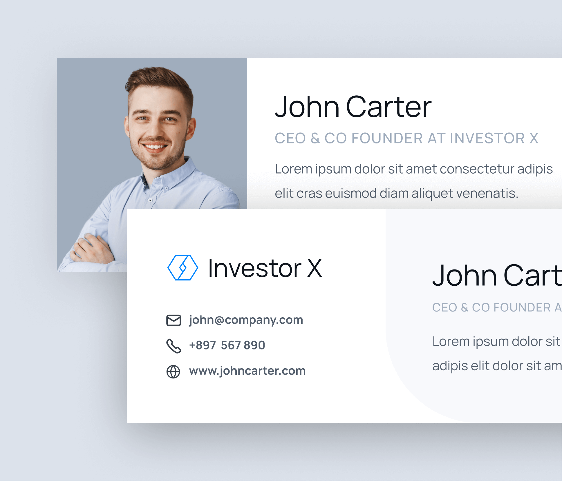 Investor X - Email Signature - Investor & Investment Firm Webflow Template