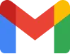 Google Gmail logo with blue, red, yellow, and green colors forming an envelope shape.