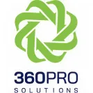 Logo with green interlocking shapes above text reading 360PRO SOLUTIONS in blue.