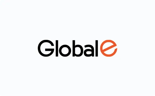The word 'Global' in black followed by an orange lowercase letter 'e' on a white background.