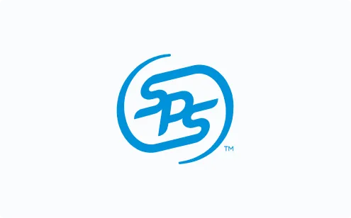 SPS Commerce logo in blue with stylized letters inside a rounded shape.
