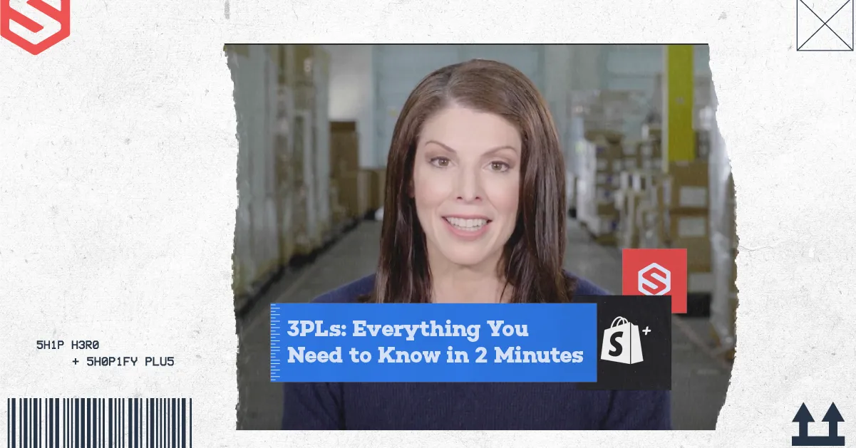 Smiling woman in a warehouse with text: 3PLs Everything You Need to Know in 2 Minutes
