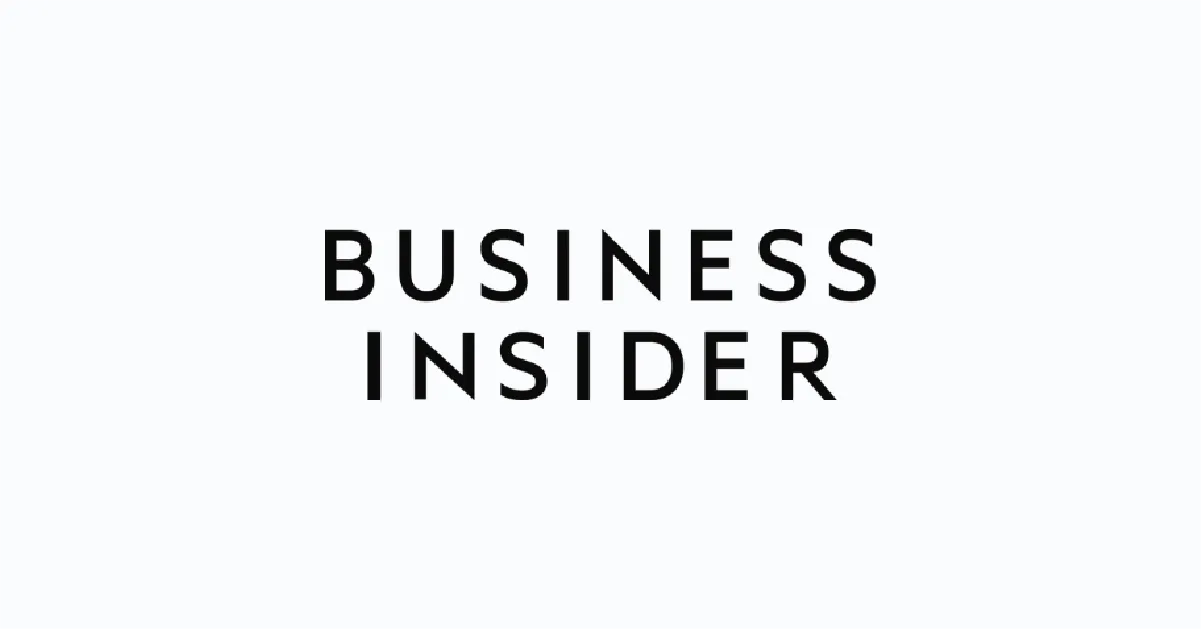 Business Insider logo in black capital letters on a white background.