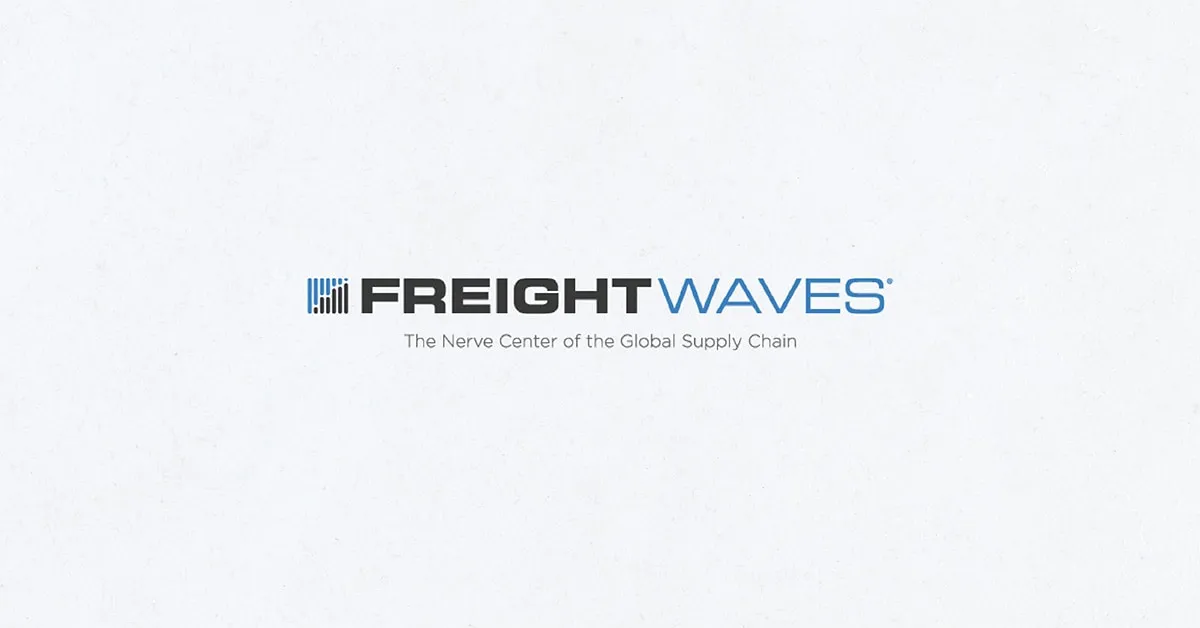 FreightWaves logo with tagline, The Nerve Center of the Global Supply Chain.