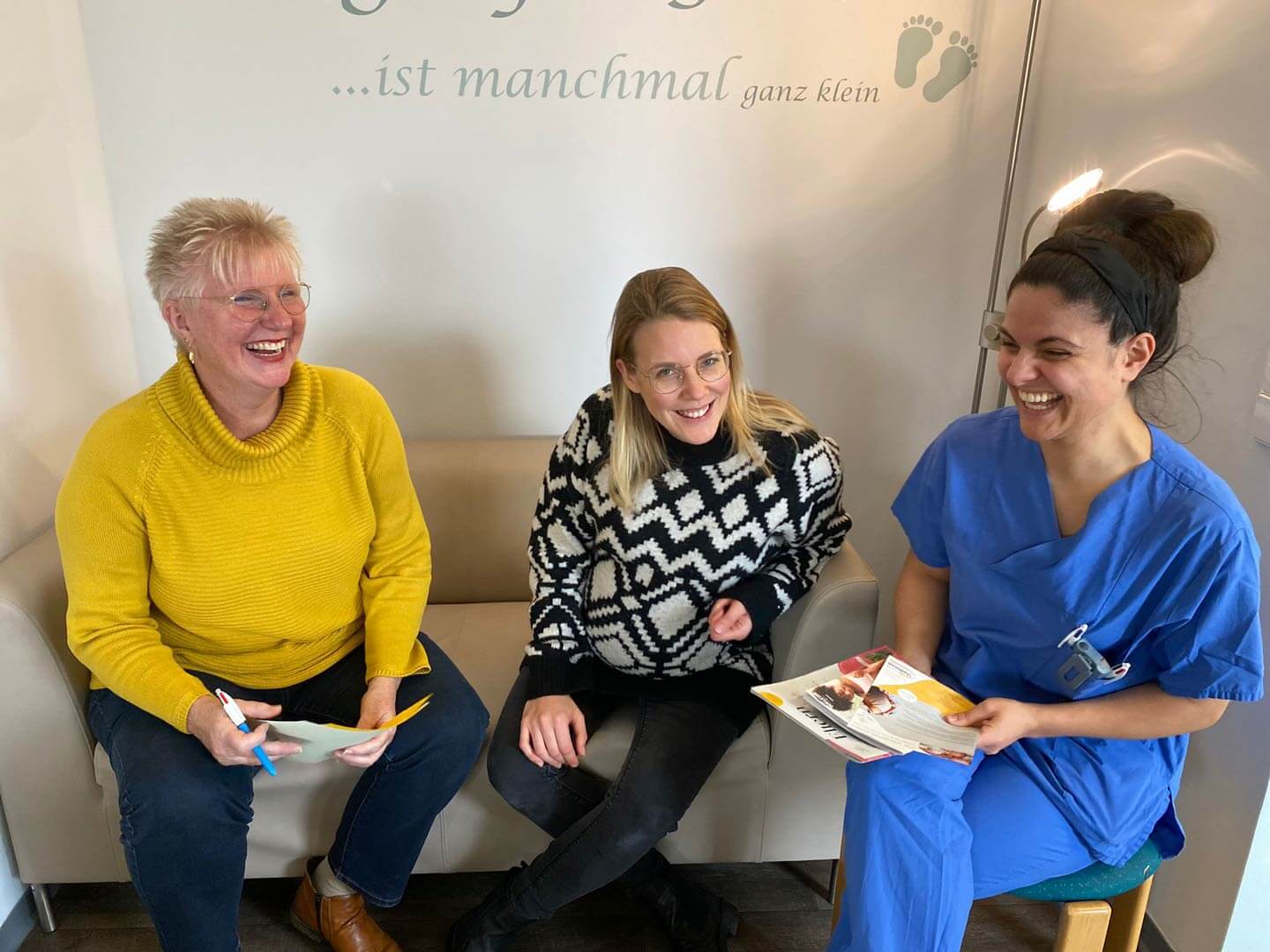 3 Hebammen der neuen Geburtshilfe in der Stadtklinik Frankenthal