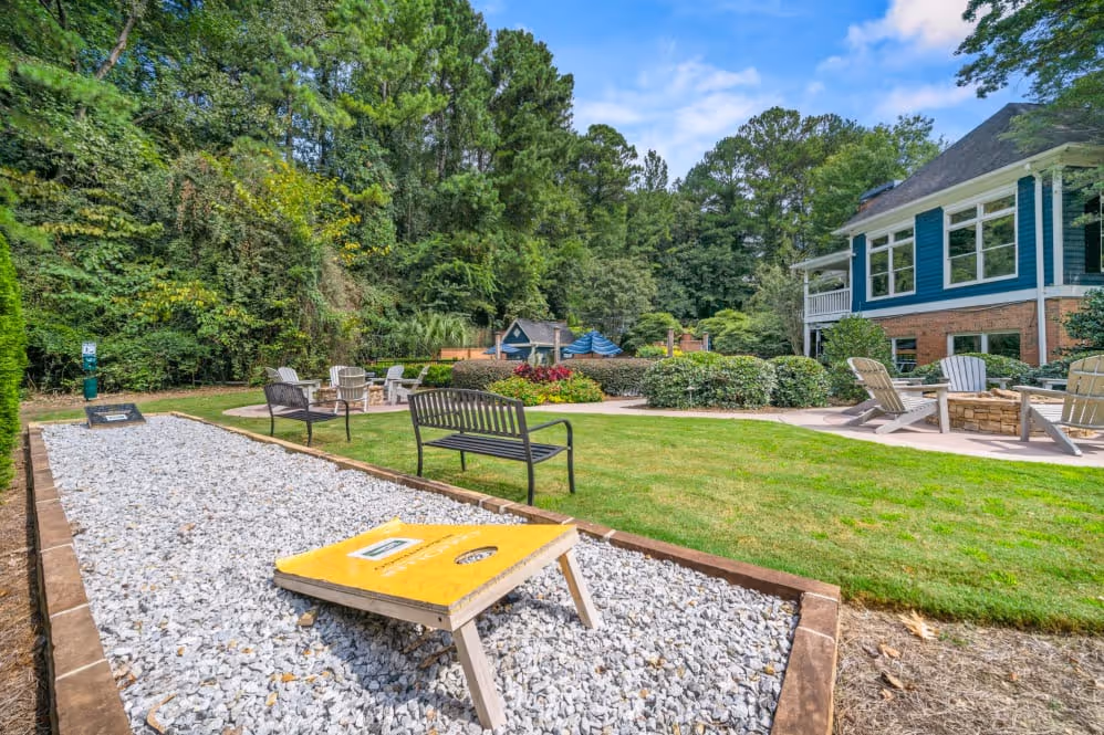 Outdoor corn hole game