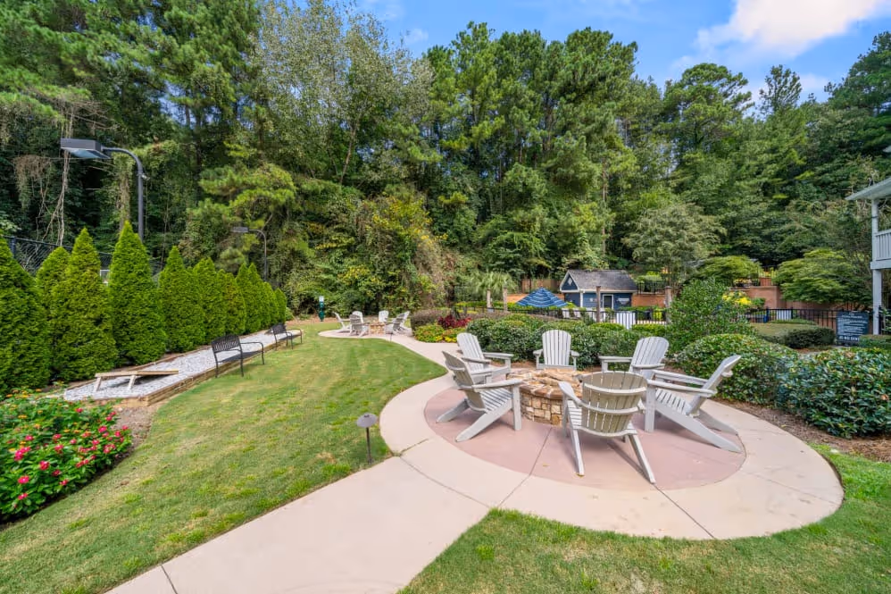 Outdoor seating area