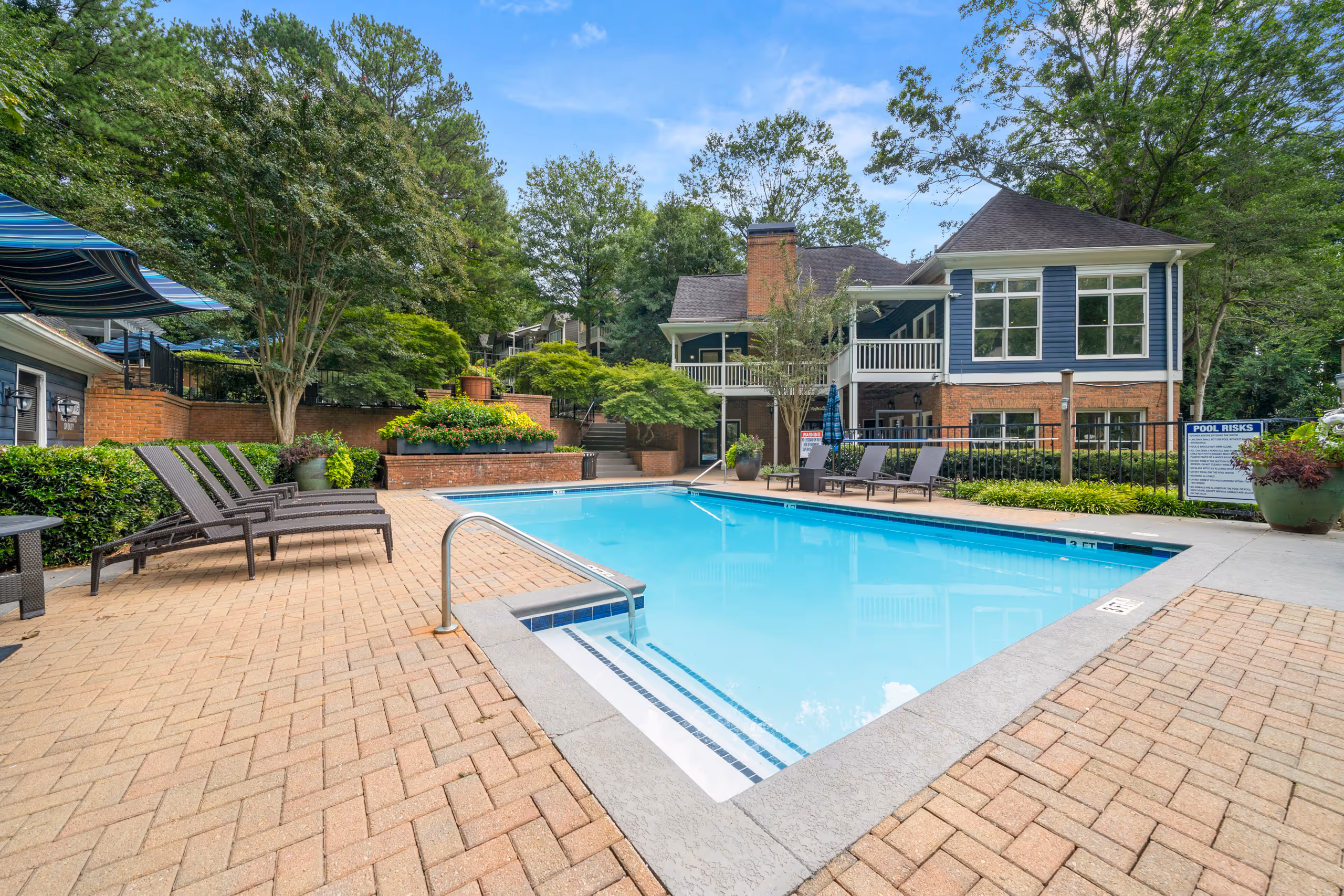 Pool with deck surrounding