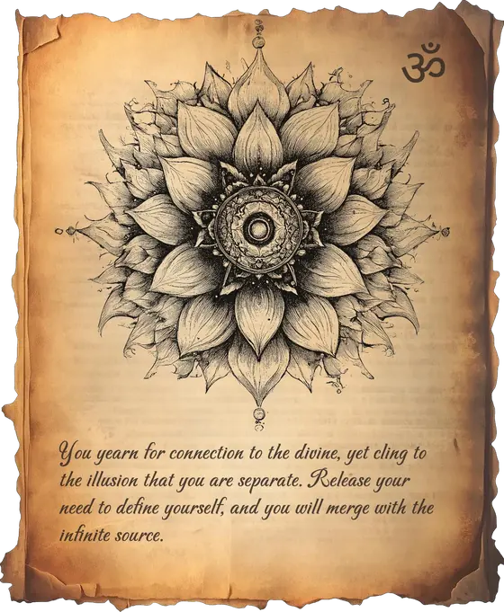 Illustrated page: a mandala