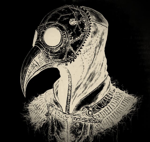 Plague doctor illustration from The Dark Buddha