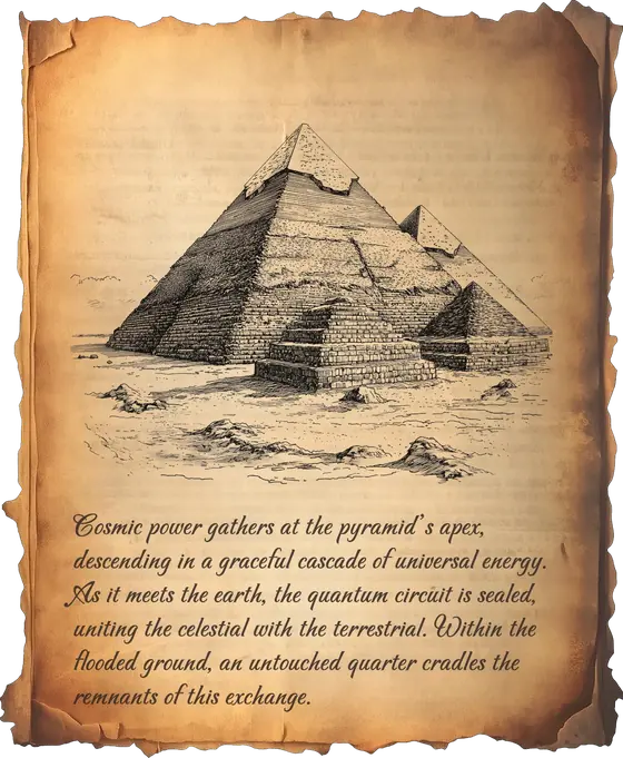 Illustrated page: the pyramids