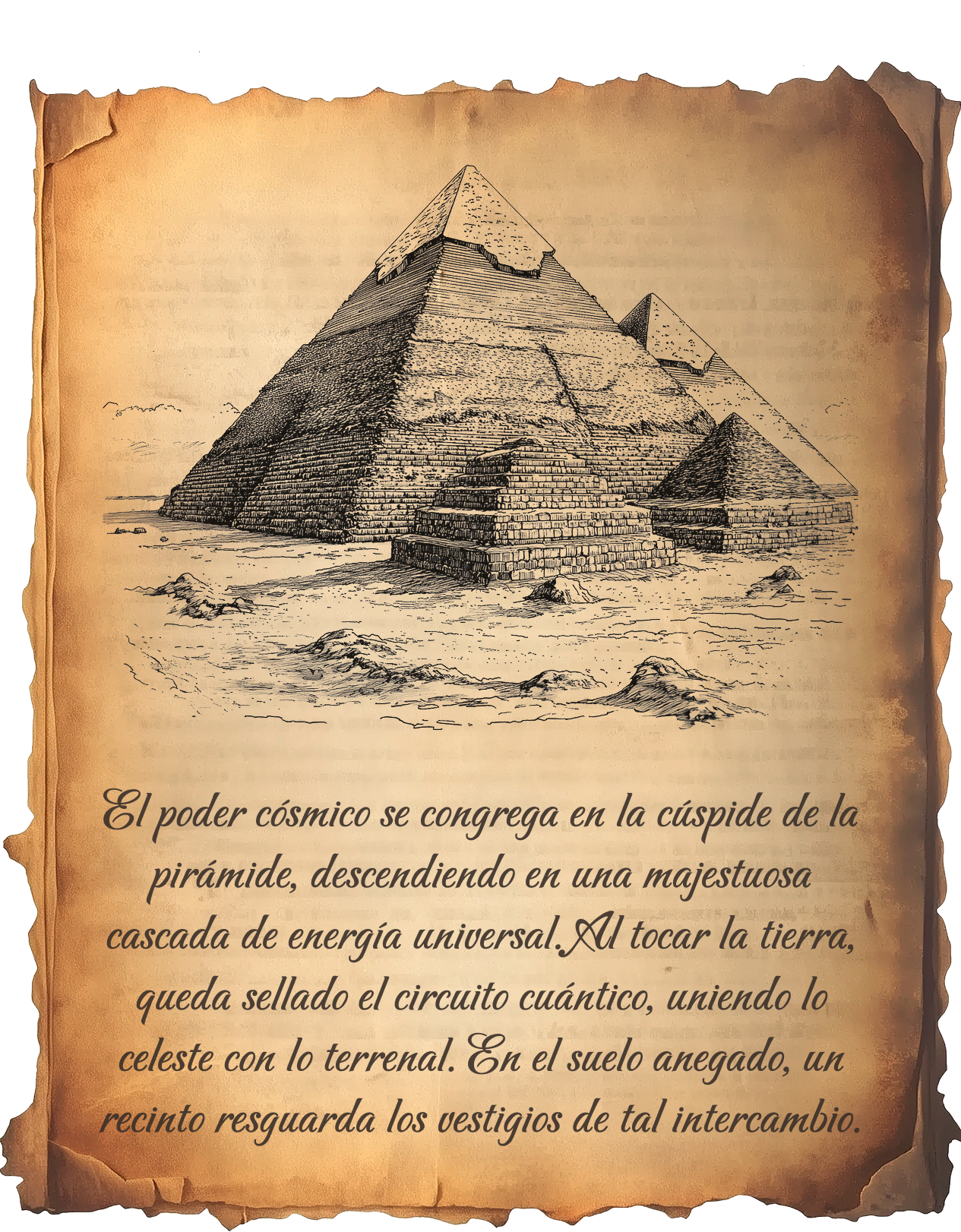 Página ilustrada: las pirámides de Egipto