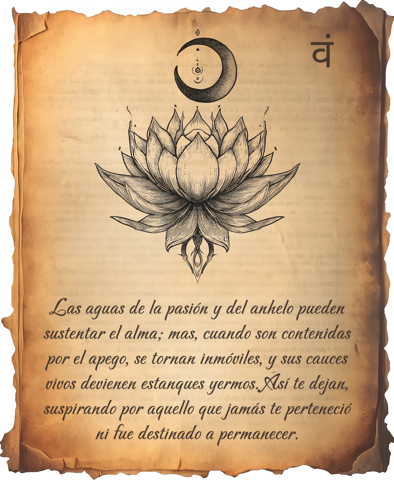 Página ilustrada: chakra sacro y flor de loto