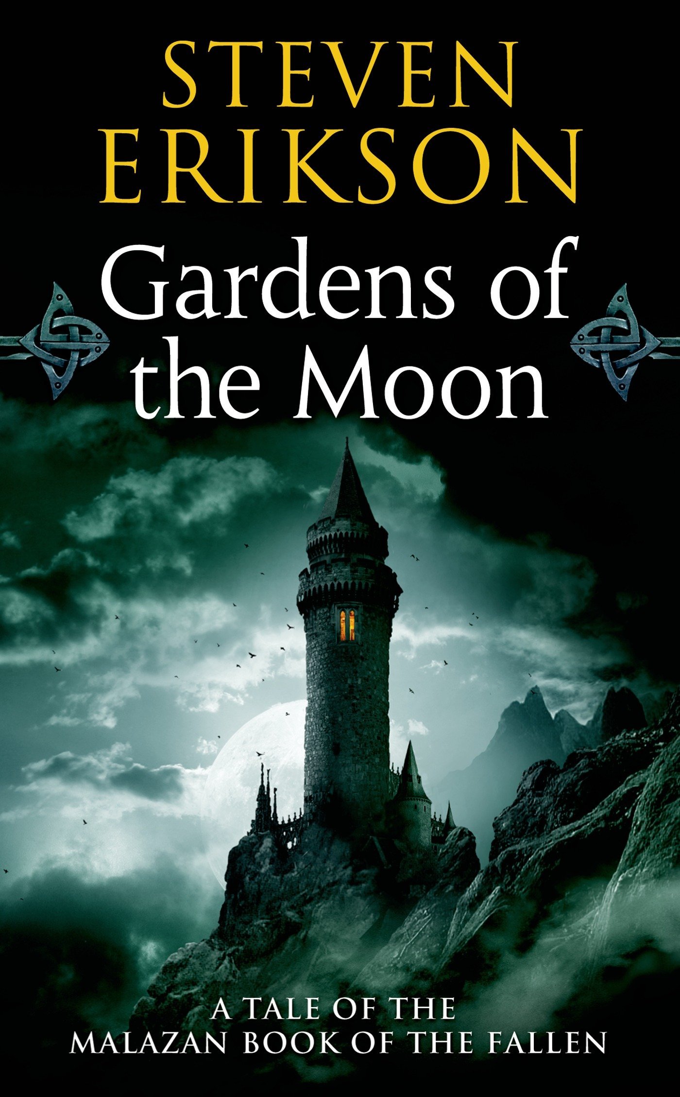 Gardens of the Moon book cover – fantasy novel similar to Eluthienn