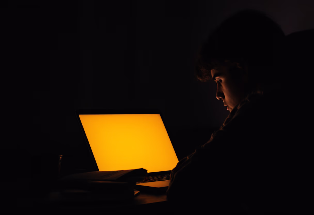 image of students attending an online class (for a edtech)
