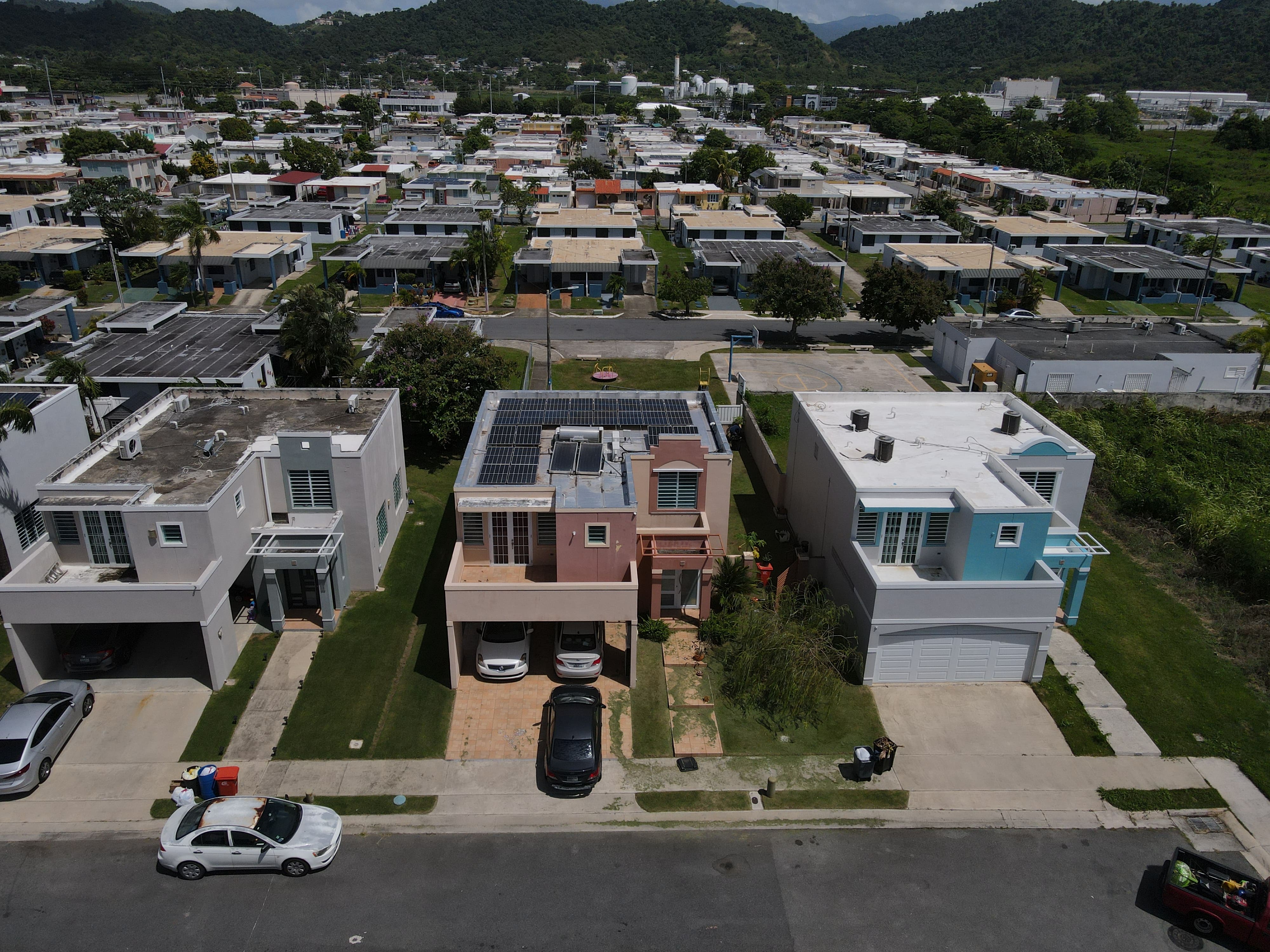 image of residential solar setup