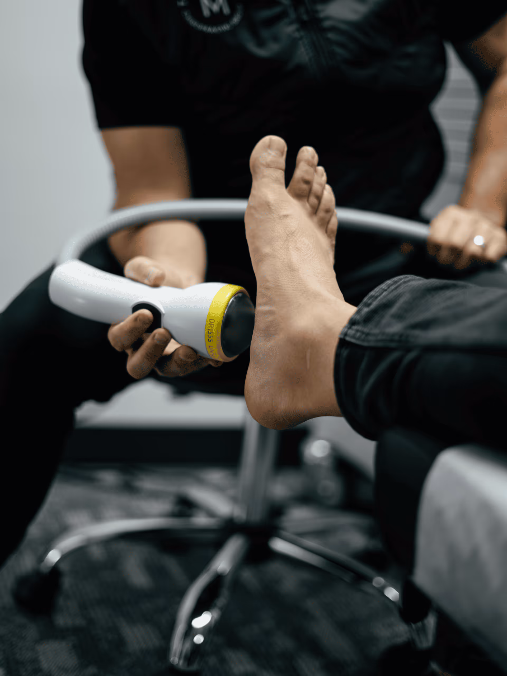 softwave therapy treatment on foot