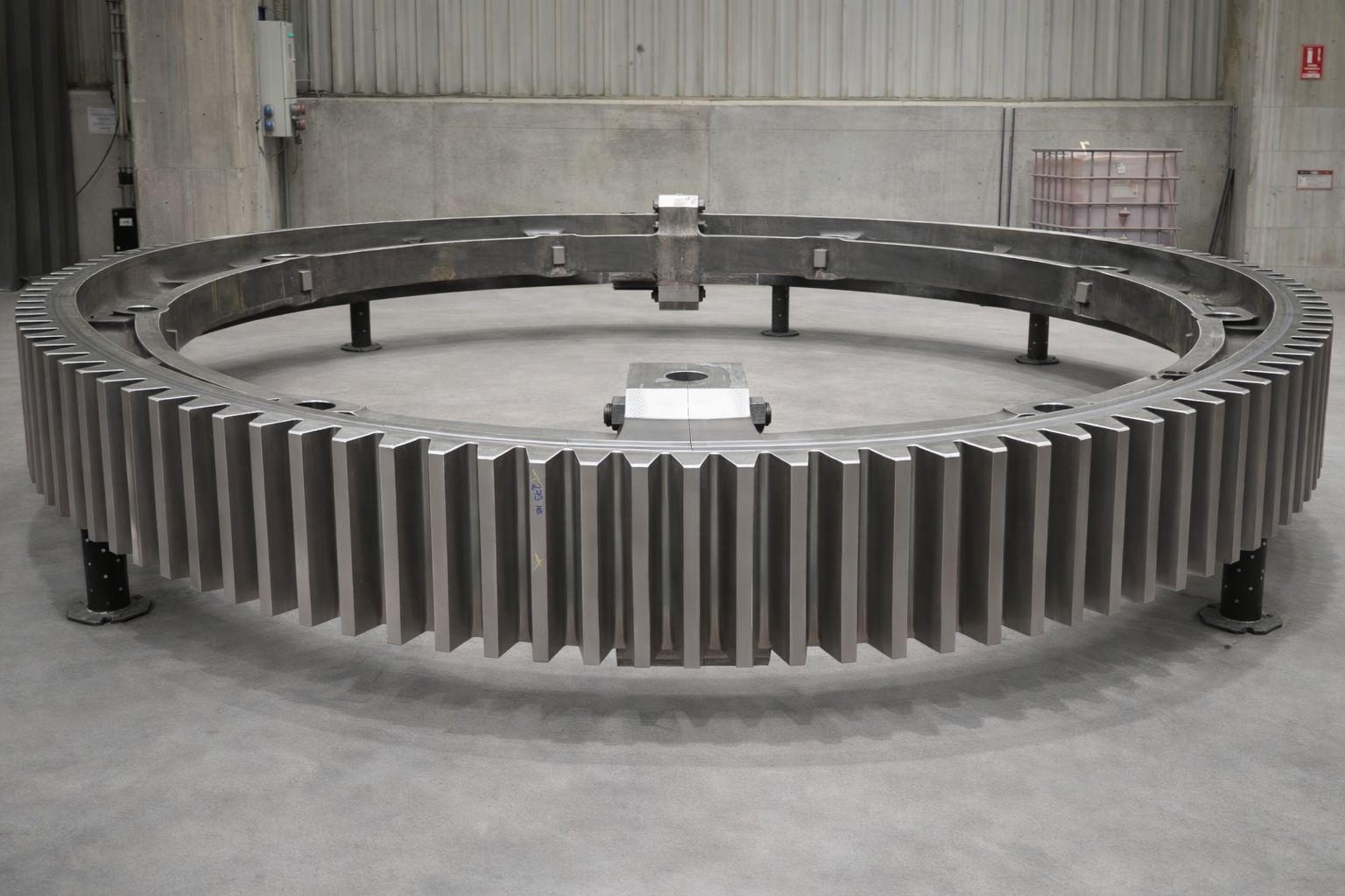 Rekonstrukce I. základu rotační pece vč. pohonu  – detail