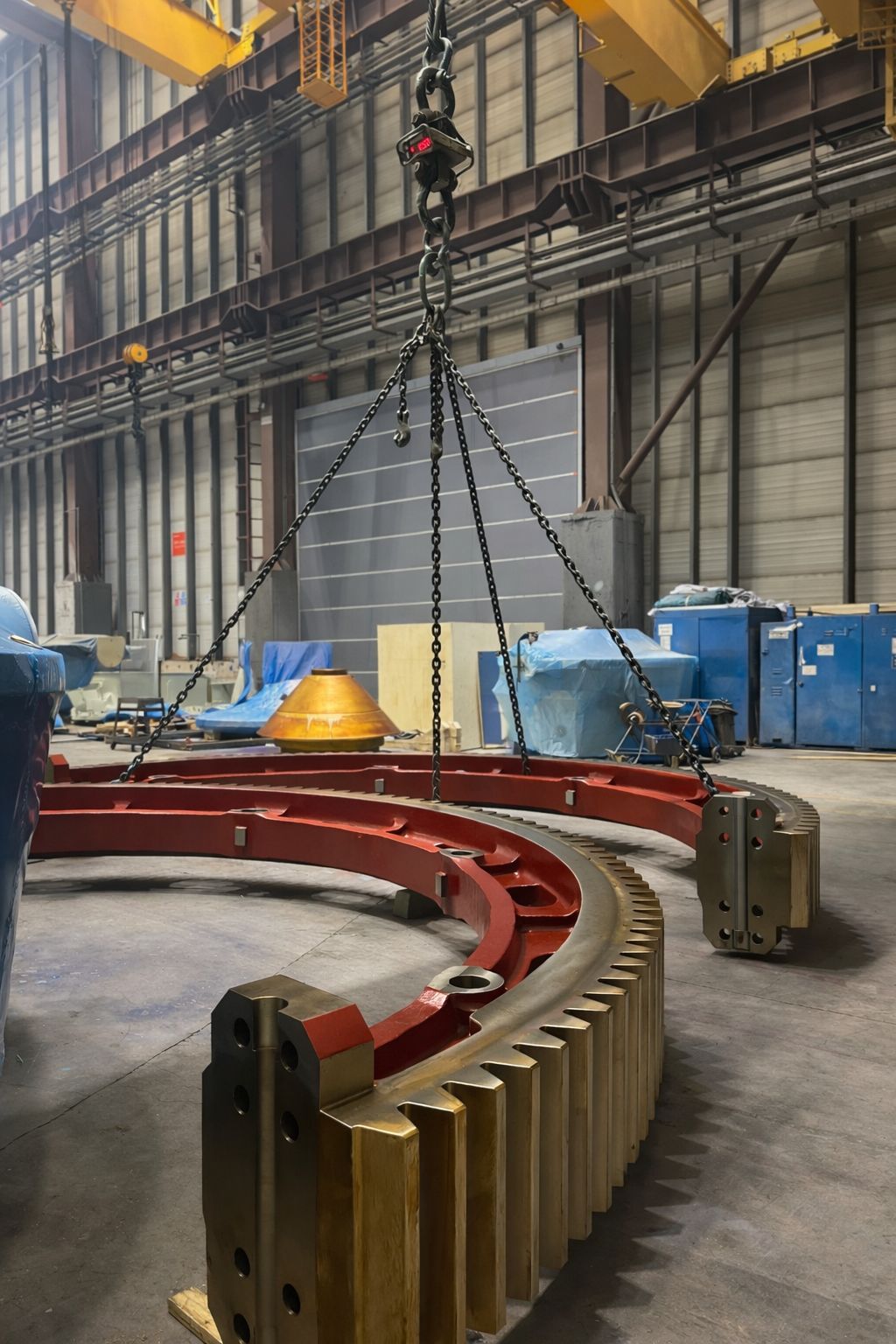 Rekonstrukce I. základu rotační pece vč. pohonu  – detail