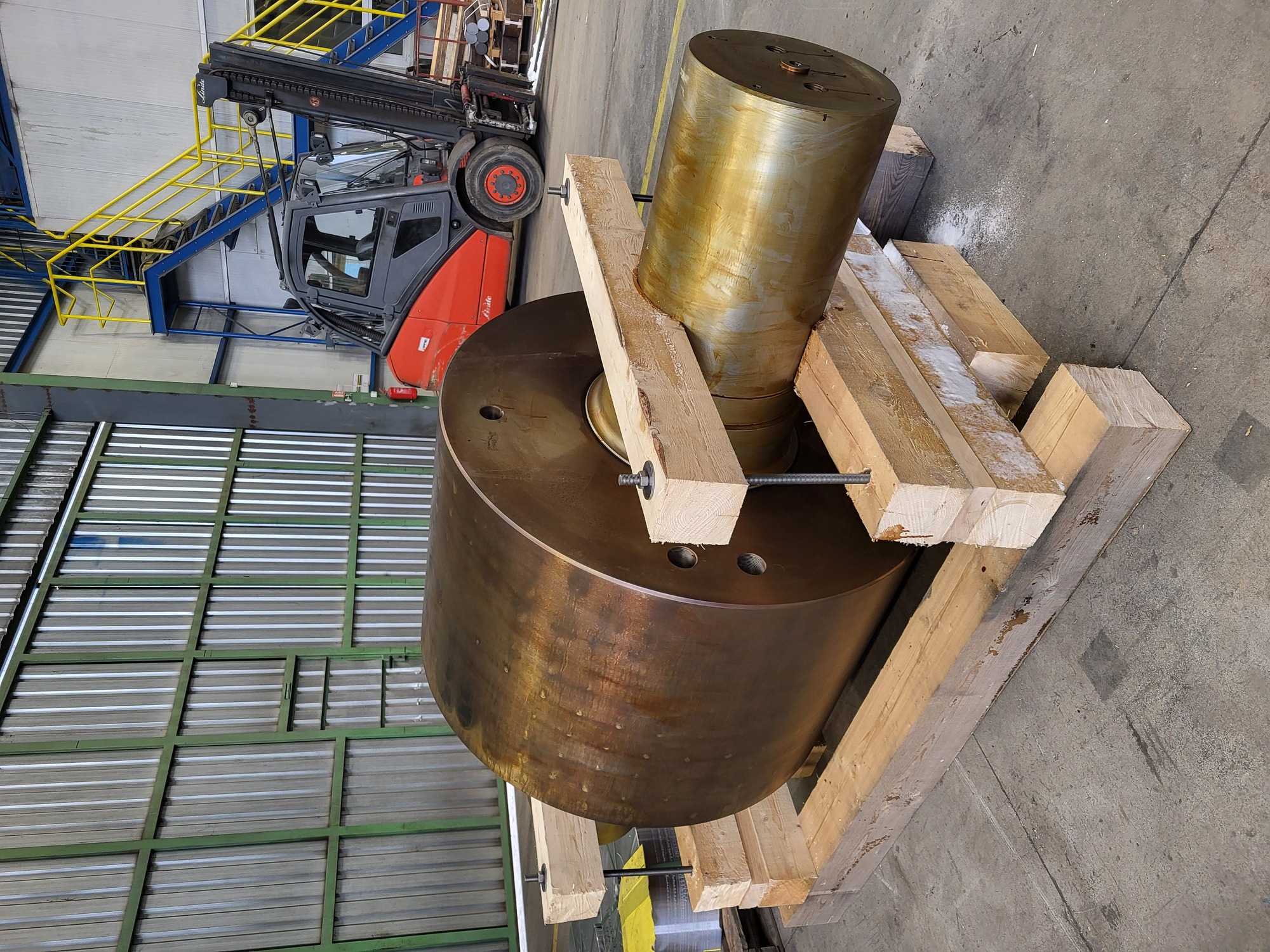 Radiální kladka rotační pece průměr 1240mm – detail