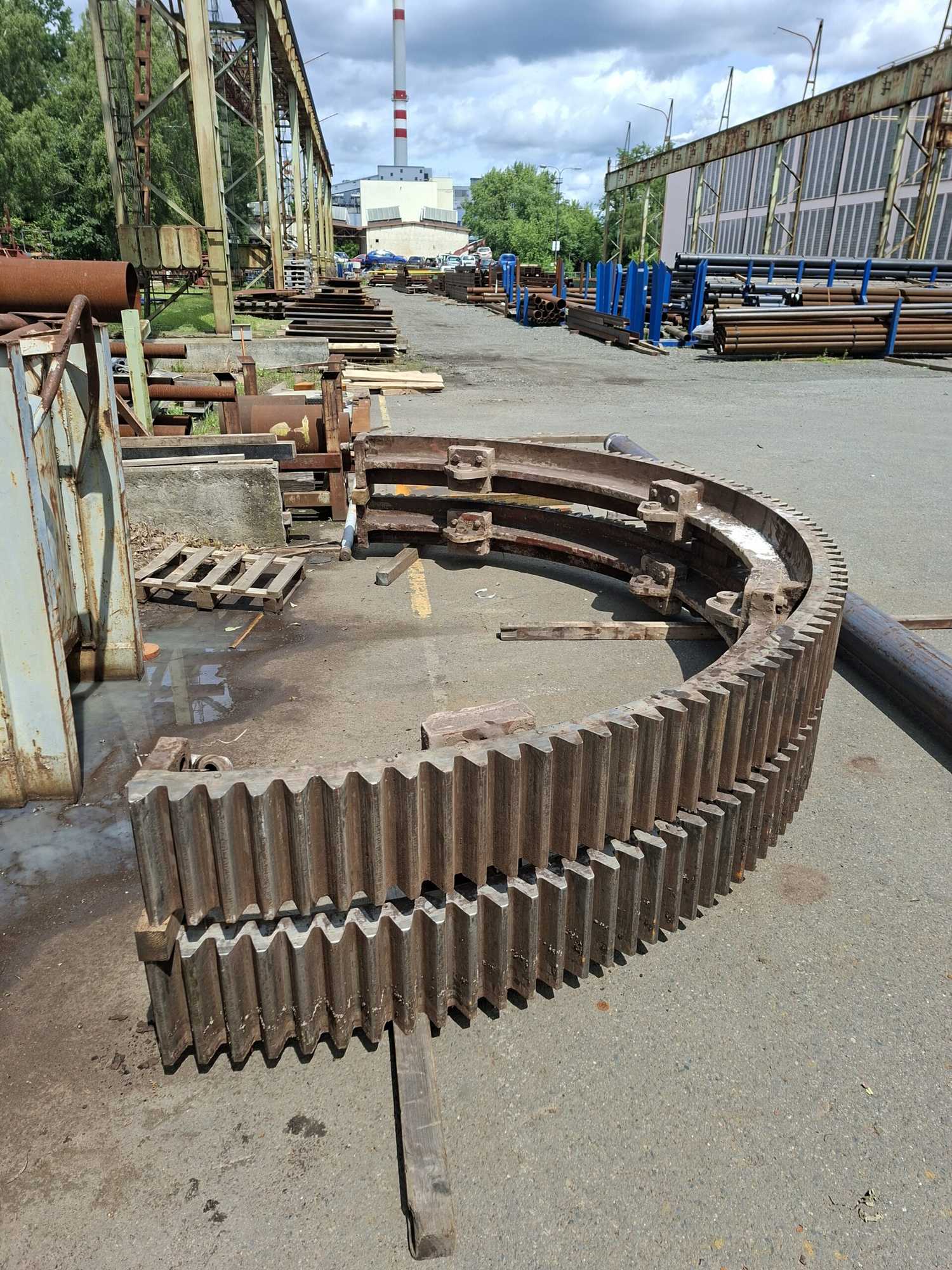 Kompletní rekonstrukce bubnového chladiče rotační pece – detail