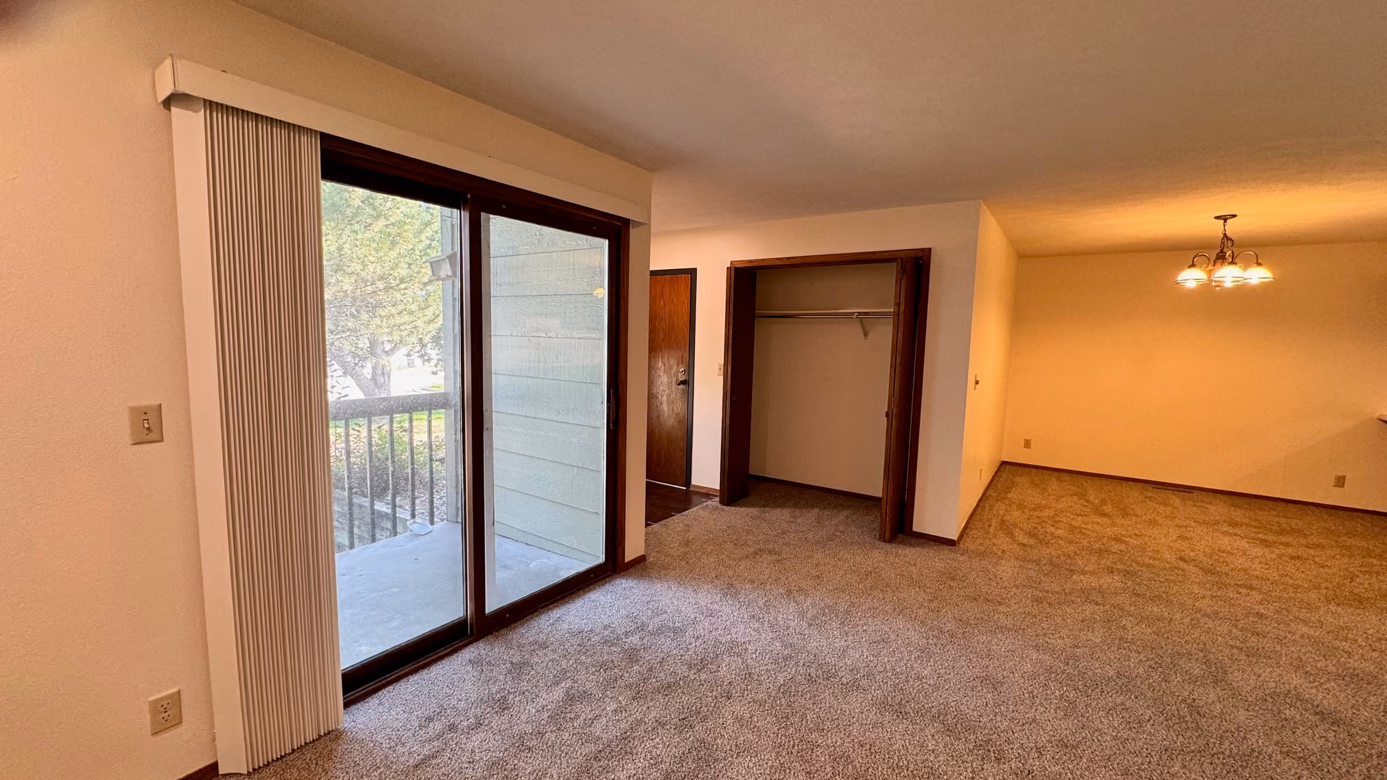 Spacious 2 bedroom 2 bathroom apartment interior at Doral Apartments Rapid City SD