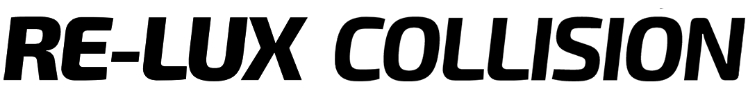 Re-Lux Collision text logo in bold italic black font.