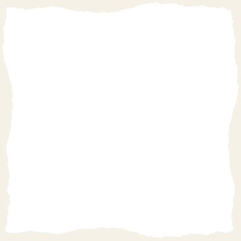 Torn black paper frame with irregular edges on a light beige background.