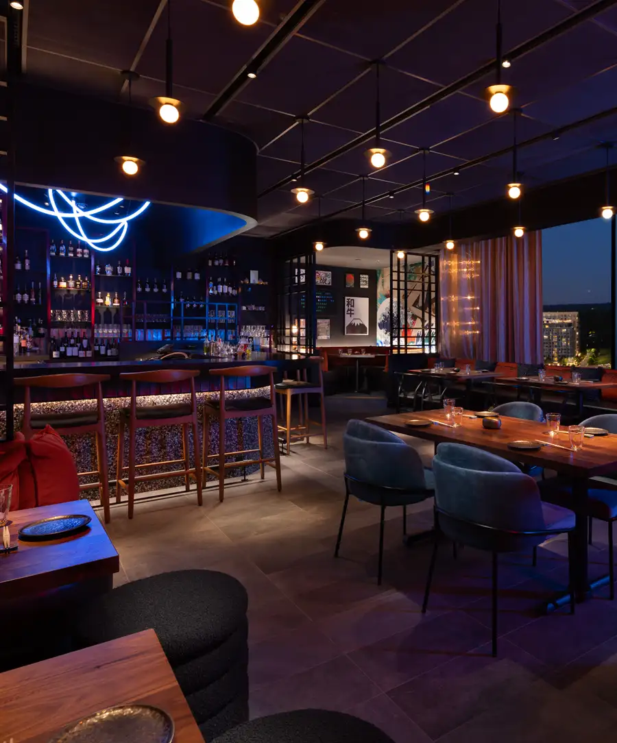 Interior seating area at Naisho Room