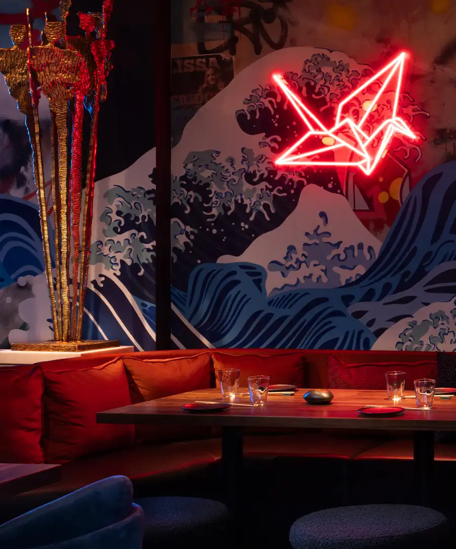 Interior seating area at Naisho Room