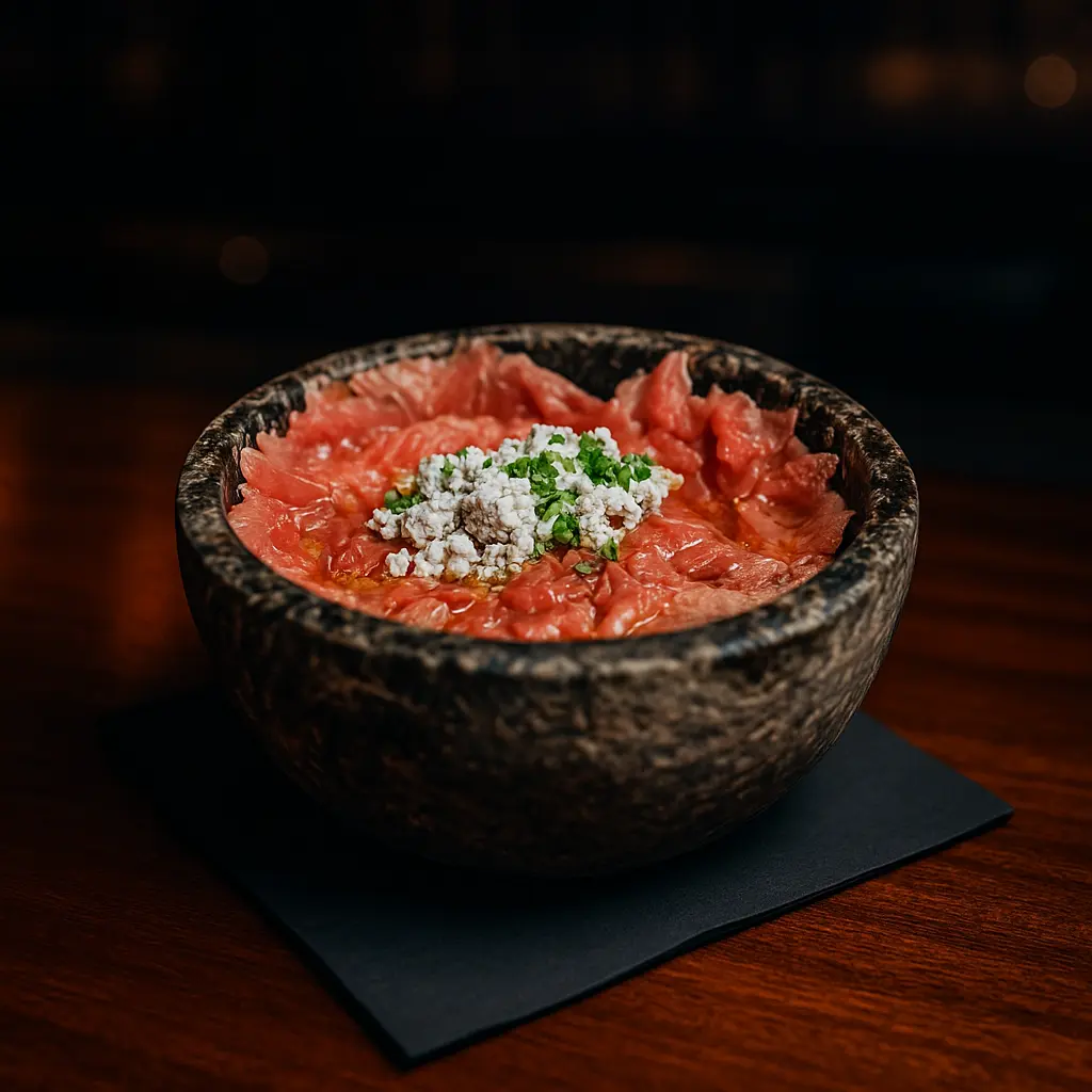 Plated dish served at Naisho Room