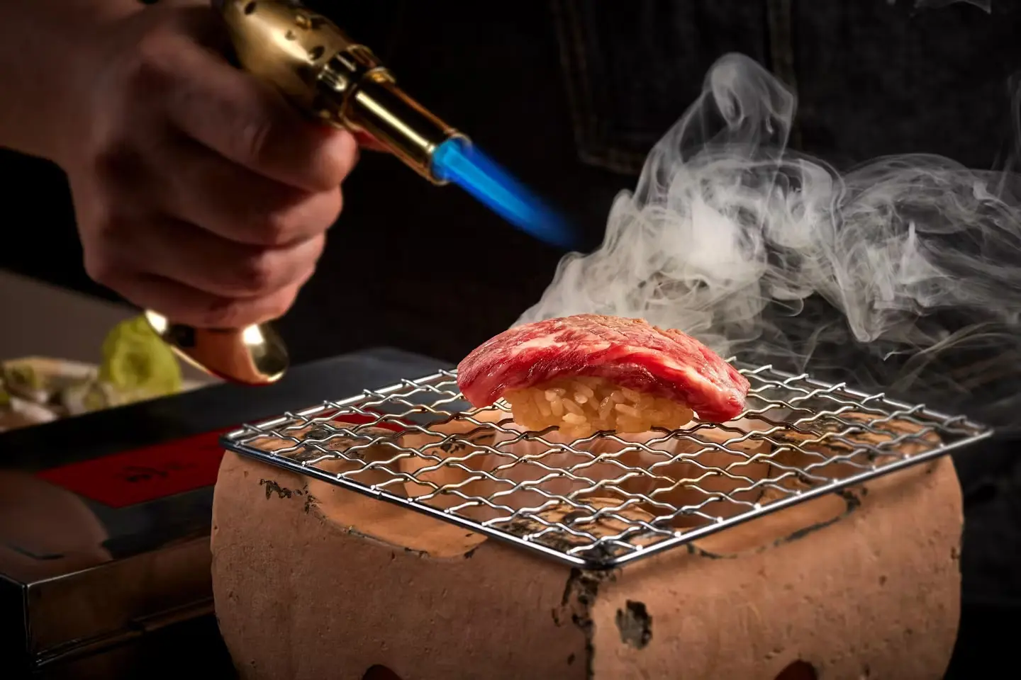 Chef preparing sushi