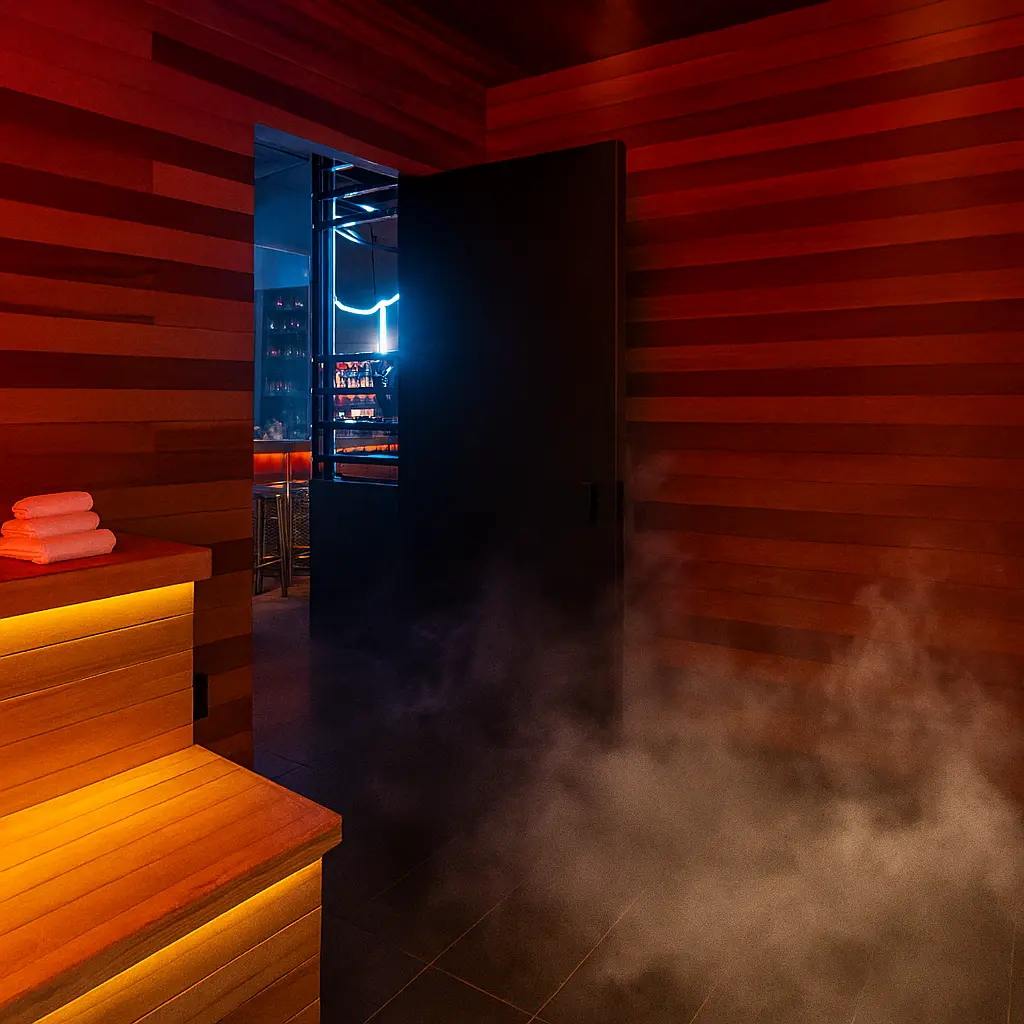 Sauna entrance to Naisho Room