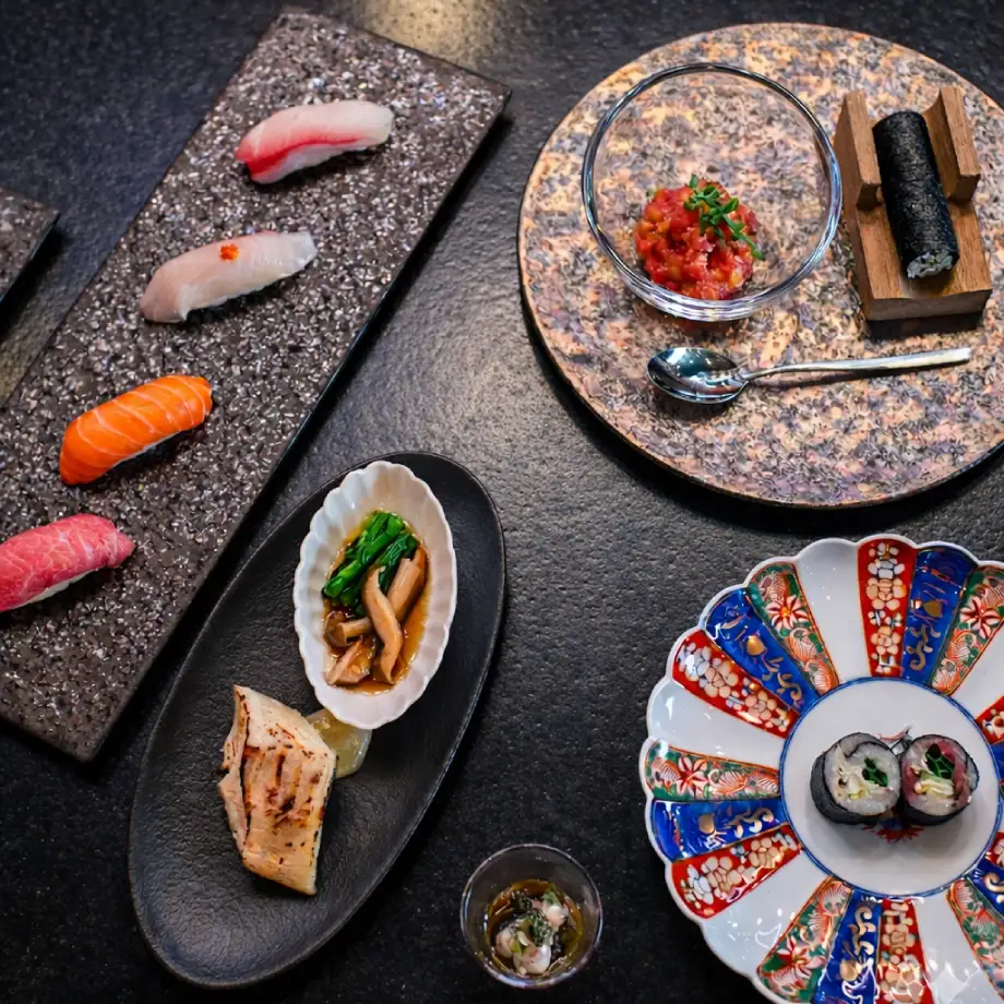 Omakase counter spread