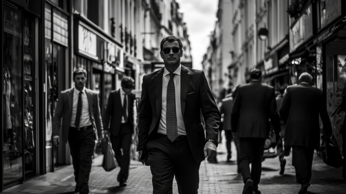 Agents de sécurité en patrouille active