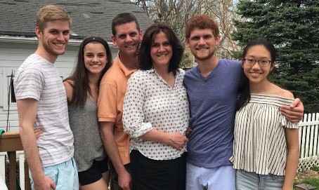 host family posing together