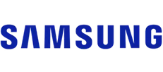 Logo firmy Samsung.