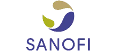 Logo firmy Sanofi.