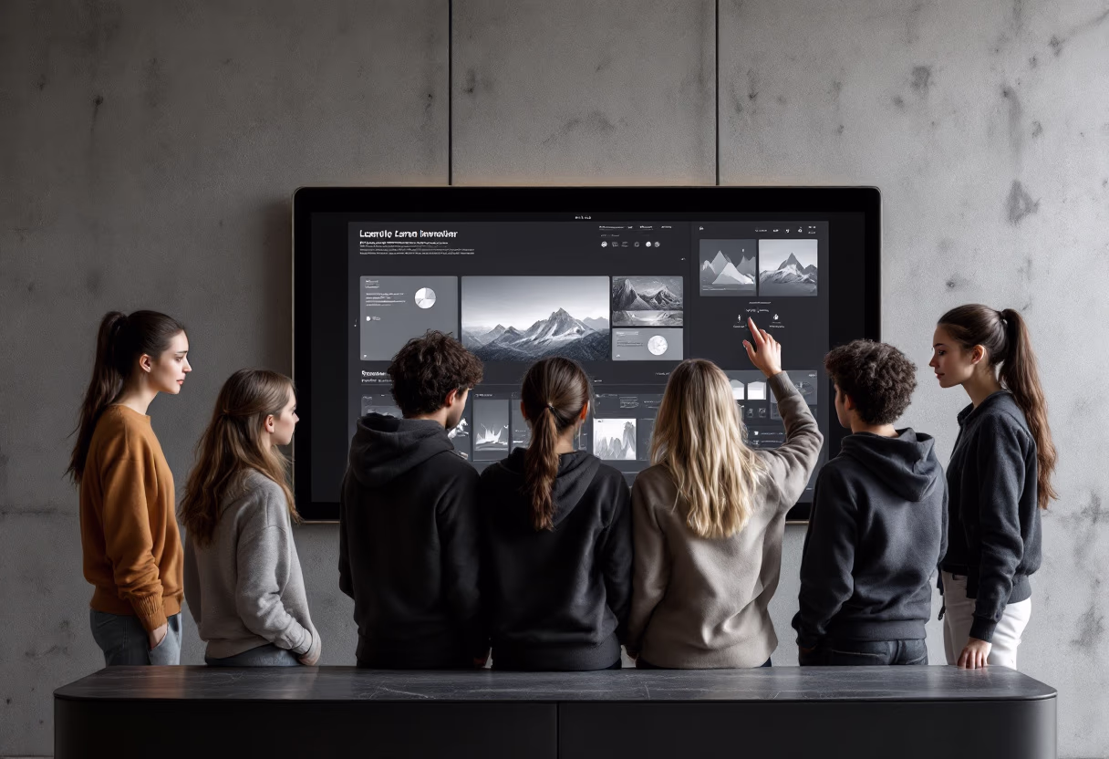 image of students using technology for edtech