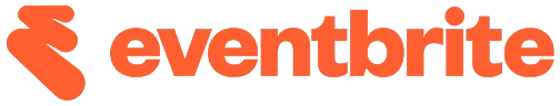 Eventbrite logo with stylized orange 'E' icon and bold lowercase text.