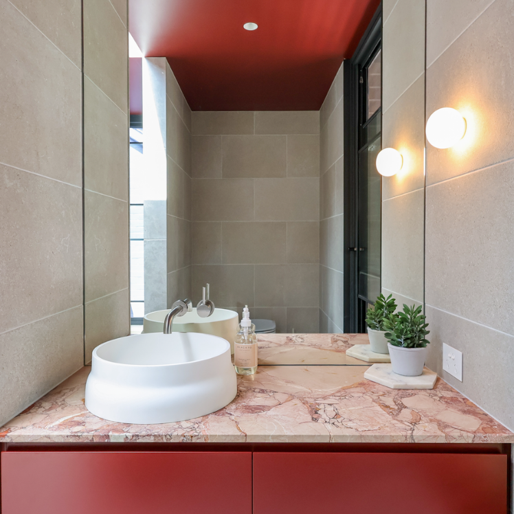 A modern ensuite bathroom featuring clean lines, quality finishes, and a layout designed for everyday comfort and functionality.