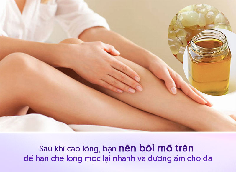 Bôi mỡ trăn triệt lông có cần rửa lại không