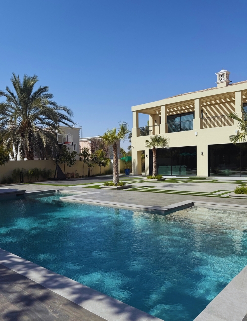 Mirador Arabian Ranches - villa pool and garden design