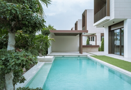 Palm Hills Dubai Hills Estate - villa pool design and garden renovation