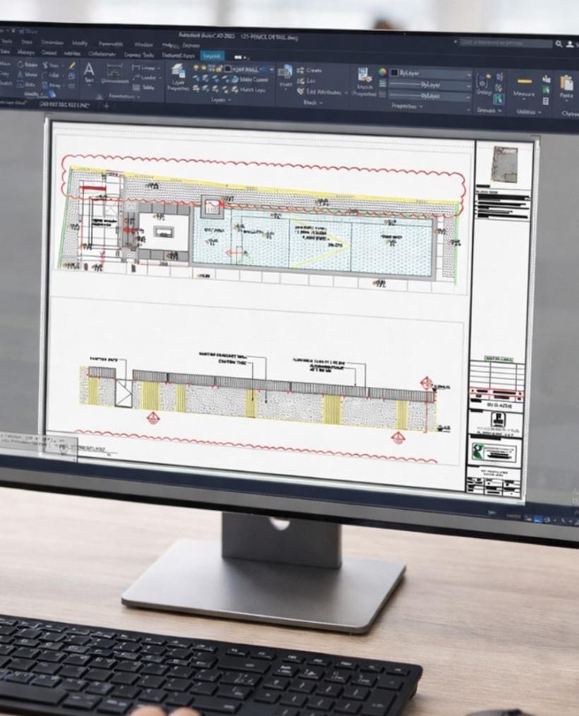 Build-ready technical drawings and construction detailing for landscape projects