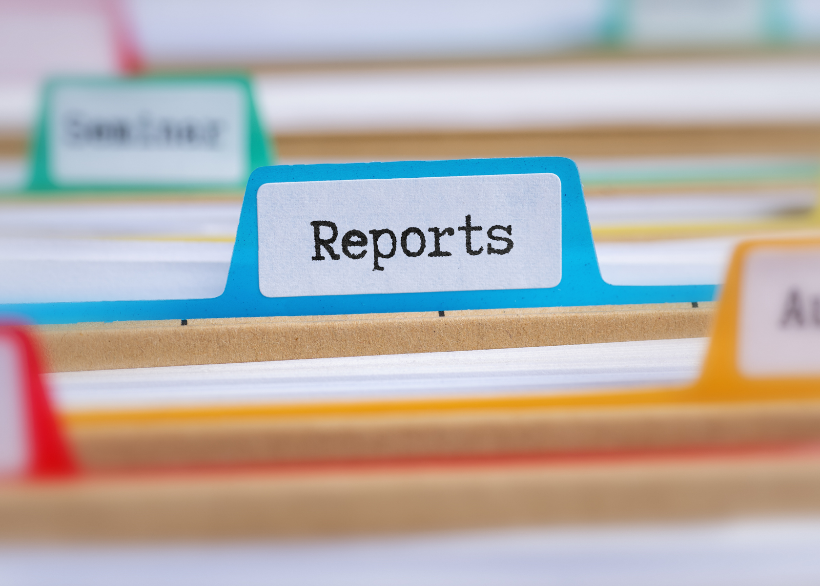 Folder tab labelled ‘Reports’ representing NAPLAN 2026 results and student report access.