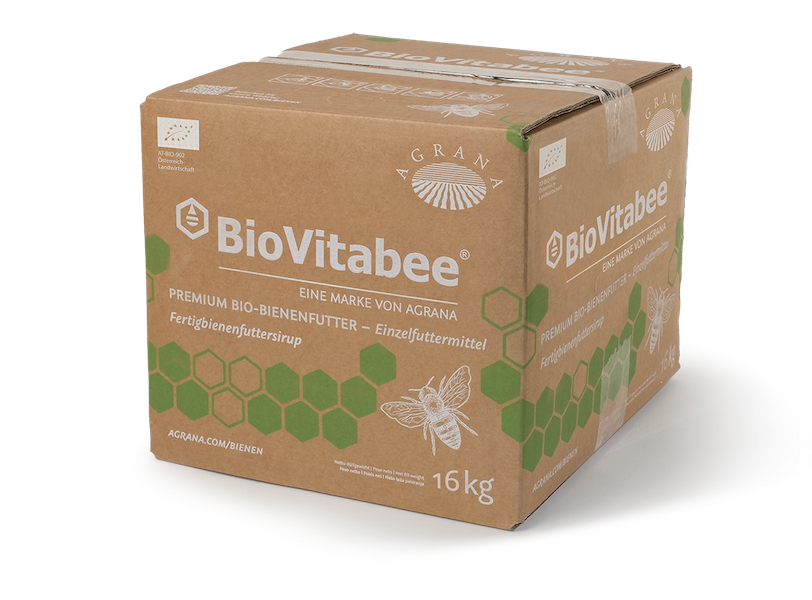 16 kg box of BioVitabee organic bee feed syrup by AGRANA
