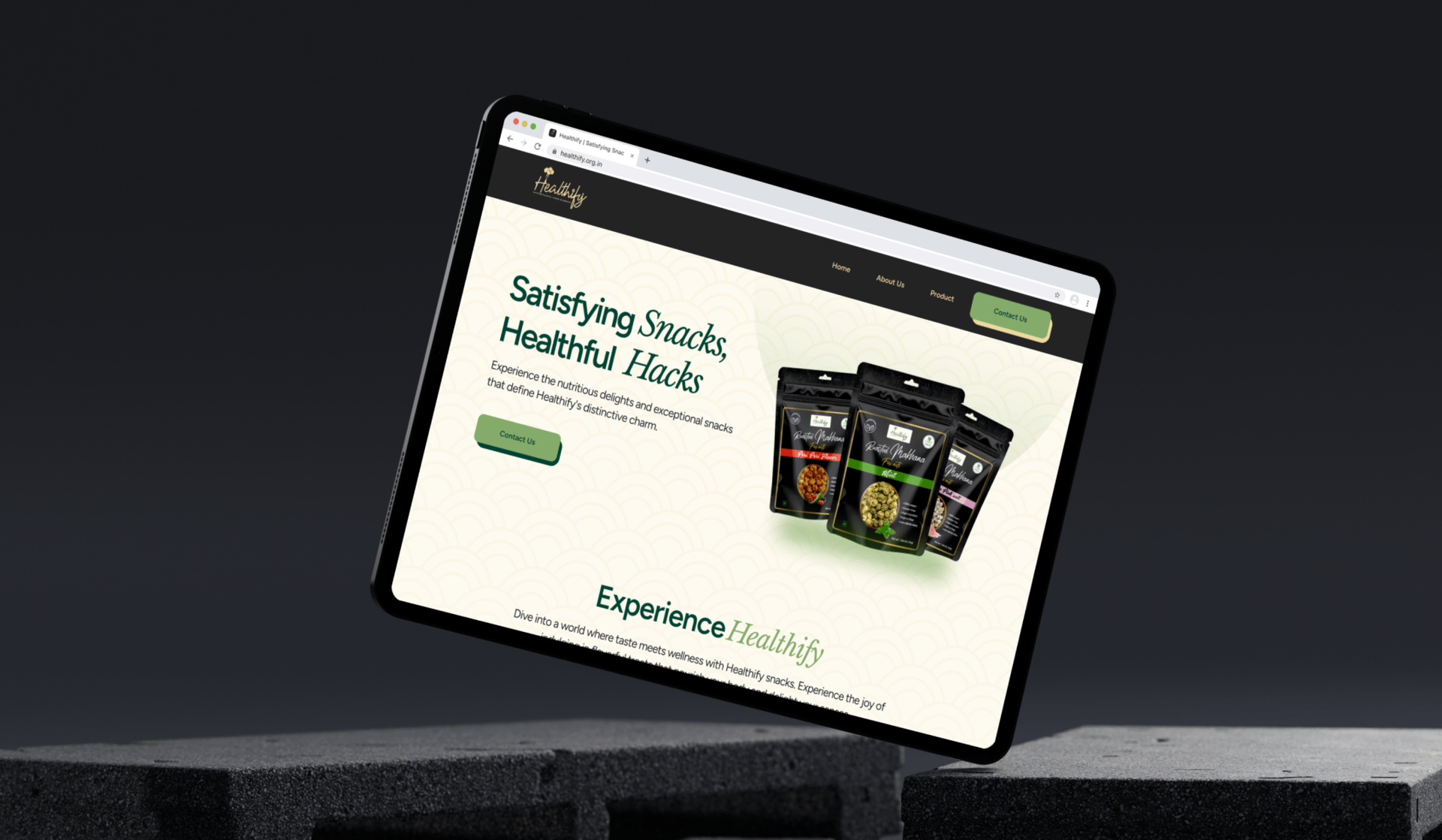 Healthify Home Screen