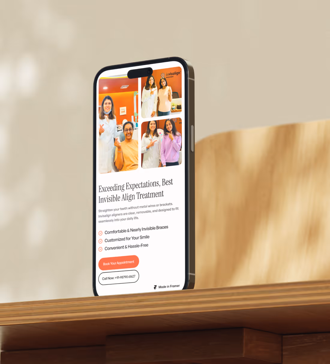 NeoSmile Live Site Mockup View